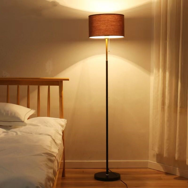 Creative modern nordic floor lamp - bedroom bedside, living room sofa side, fabric decorative led standing floor lamp