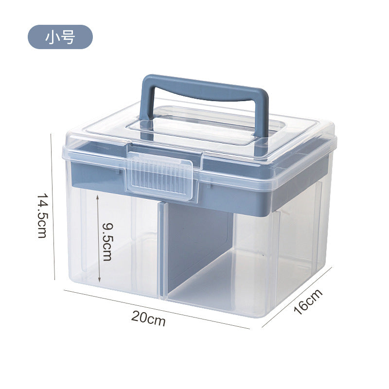 Home medical medicine box storage Home large-capacity medical emergency medicine box storage box Mask medicine storage box