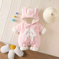 Baby girl's warm, cozy, and adorable winter romper – perfect for outings! this fleece-lined, extra-thick onesie is ideal for newborns and toddlers