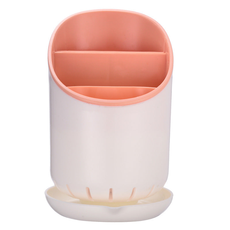 Removable plastic double-layer drain chopstick holder, spoon storage chopstick cage, kitchen storage rack, chopstick tube chopstick cage