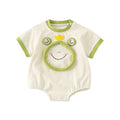 Summer outwear short sleeve haha super cute baby summer clothes one-piece baby boy thin clothes climbing suit one-piece