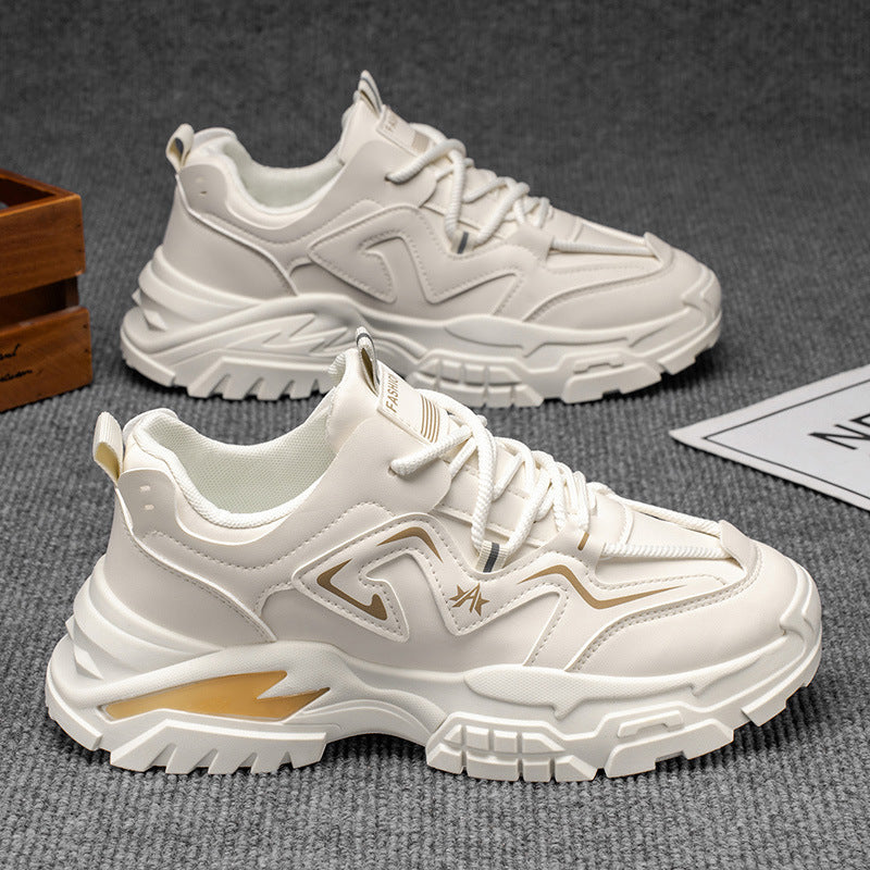 Men's spring work shoes: construction, labor, safety, athletic, casual, retro, thick-soled, height-increasing, workwear, dad shoes