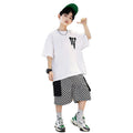 Kids' summer outfit set:  new boys' street style cool & edgy short-sleeve clothes for baby boys - summer toddler clothing