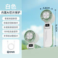 2026 new cross-border high-speed cooling fan: desktop foldable digital display neck hanging ice pack mini handheld fan