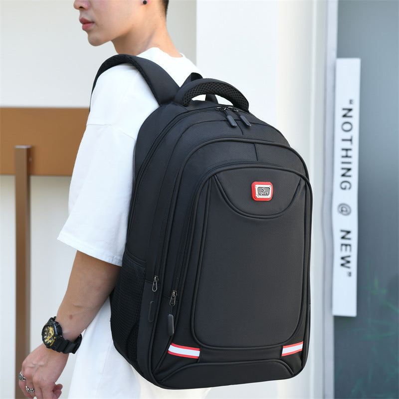 Printed logo backpack men's and women's luggage bag large capacity business trip backpack school bag business computer bag arc