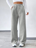 Pre-sale-53270# cross-border fashion foreign trade drawstring sweatshirt pants printed women's casual pants wide legs