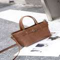 Cowhide bag for women 2024fall and winternew arrivalretrowork clothing one-shoulder cross-body women's bag vegetable basket bag genuine leather satchel bag