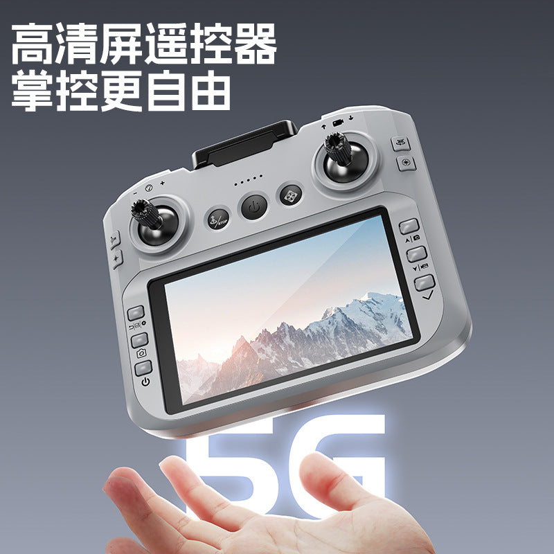 z906 drone with 4.3inch screen control, strong magnetic all-inclusive anti-collision optical flow hd aerial photography remote control aircraft
