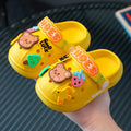 Kids slippers summer girl baby indoor soft bottomnon-slip cartoon cute sandals slippers boy beach hole sandals