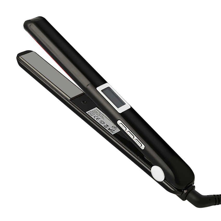 Cross-border ultrasonic hair straightener infrared low temperature splint hair salon protein correction special straight clip curling iron