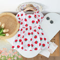 Girls' summer floral dress - trendy bubble sleeve sundress for kids - stylish cartoon print dress