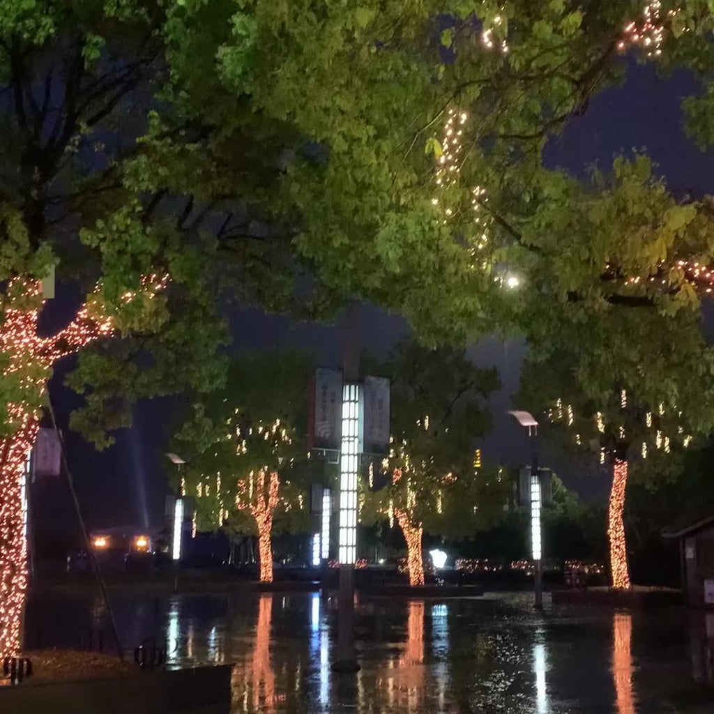 LED lights flashing Gypsy Christmas camping courtyard layout ambient light string outdoor lighting engineering decorative lights