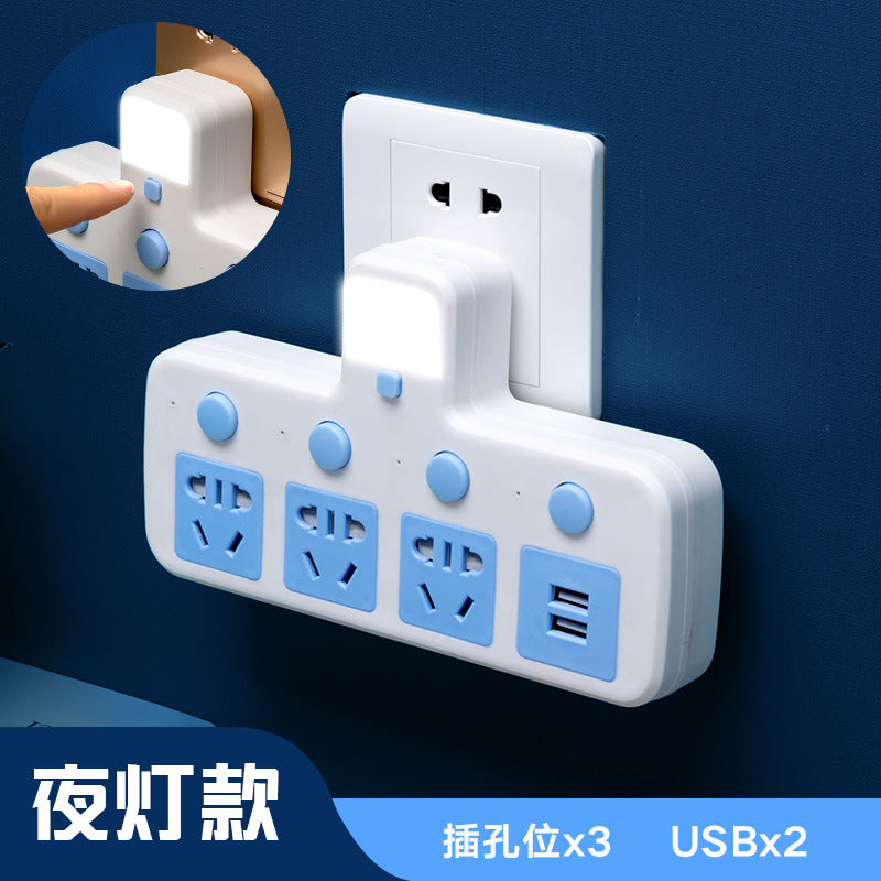 Multi-function usb converter socket panel multi-outlet power strip extension cord dormitory student power strip home use