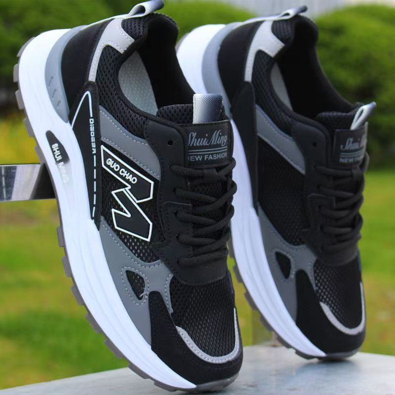 Winternew arrival single mesh cut out breathable dad shoes student easiest for match soft bottom shoes men's non-slipabrasion resistantcasual men's shoes