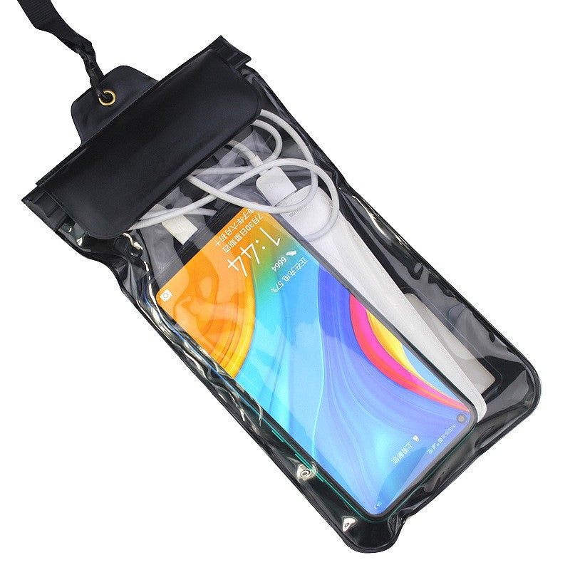 Waterproof phone pouch - thickened, touchscreen compatible, rechargeable phone bag - waterproof, rainproof, dustproof protection - ideal for food delivery riders