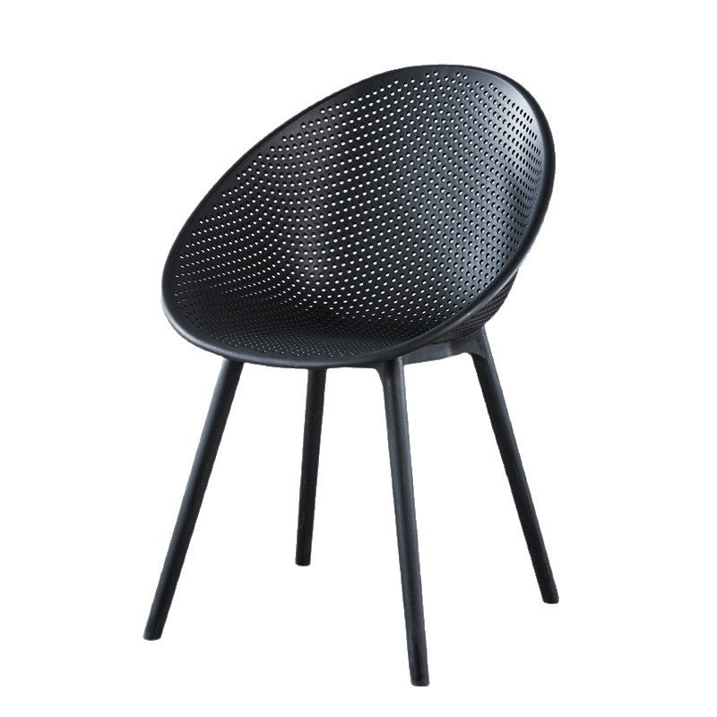Scandinaviancasual plastic chair thickened dining chair for homeins backrest stool outdoor popularcasual creative cafe
