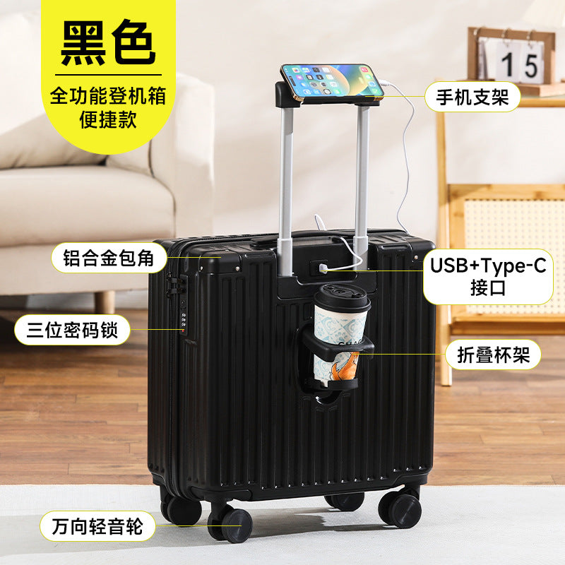 New multi-functional small and lightweight child and mother box universal wheel boarding case 18-inch password box strong and durable trolley case