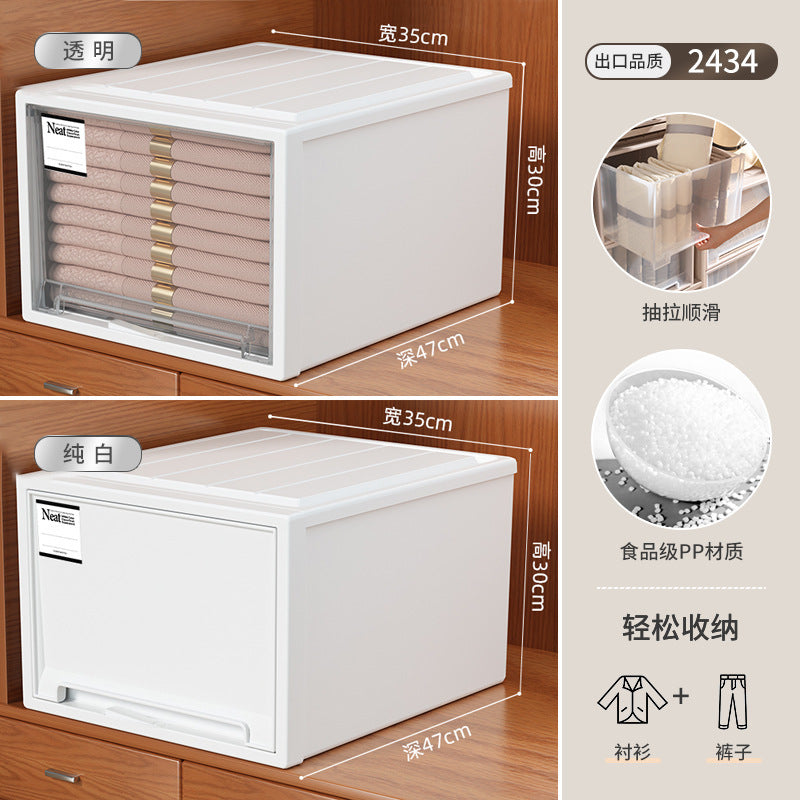 Japanese drawer type wardrobe storage box clothing underwear storage cabinet book sorting locker drawer type storage box
