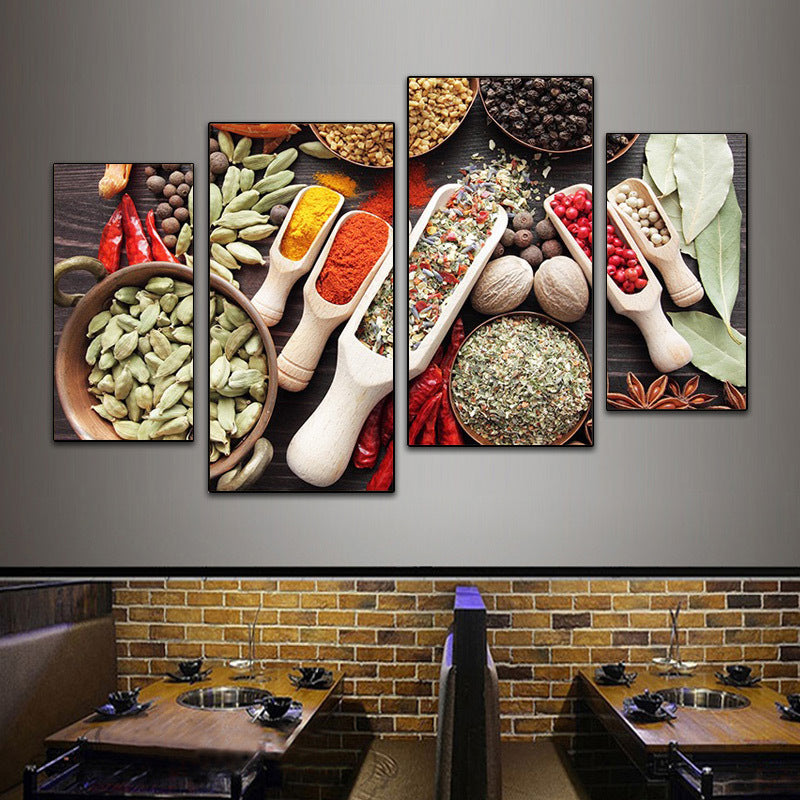 Hotel wall decoration painting Sichuan cuisine Hunan restaurant fast food restaurant box mural restaurant catering hot pot restaurant room painting