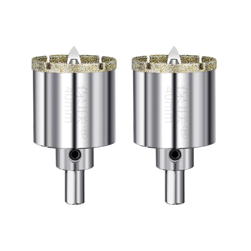 Marble drilling with fixed slot drill bit tile glass hole opener et board silicocalcium acid board drilling stone