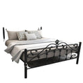Wrought iron bed - thickened & reinforced, minimalist modern princess bed, trending online 1.8m, double bed, nordic single 1m, iron frame bed