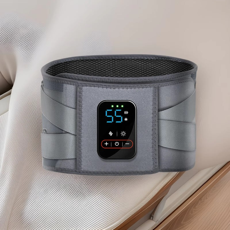 wholesale vibrating heating support waistband heattech multi-speed wireless charging graphene heating massage waistband