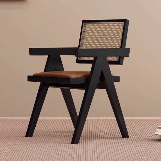 Rattan nordic dining chair for homecasual chair popularb&b balcony k chair solid wood chandigarh casual rattan chair