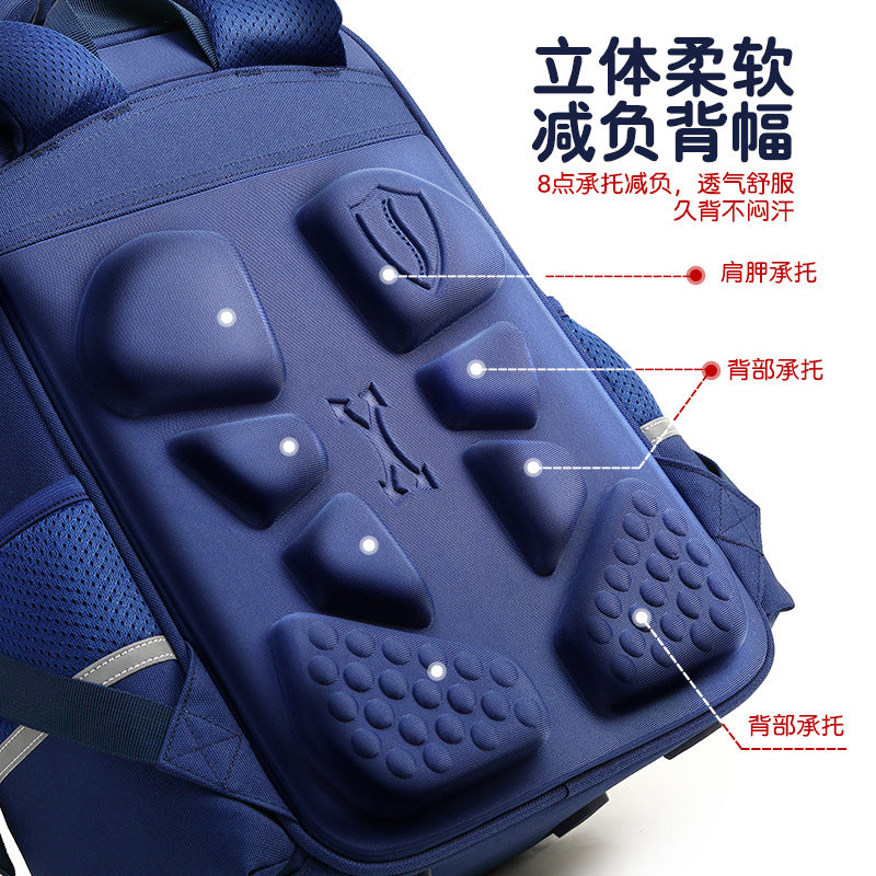 Rui brand primary school schoolbags for grades 3 to 6, lightweight and large-capacity water-proof boys and girls children's backpacks wholesale