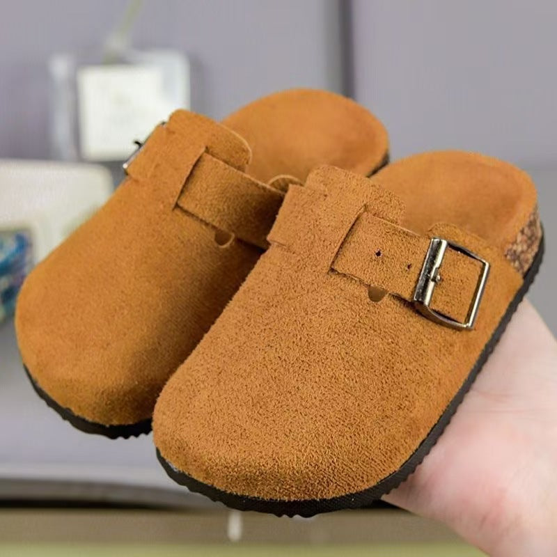 Kids' birkenstock-style sandals: korean fashion, thick-soled, open-toe, retro-style slippers for boys and girls