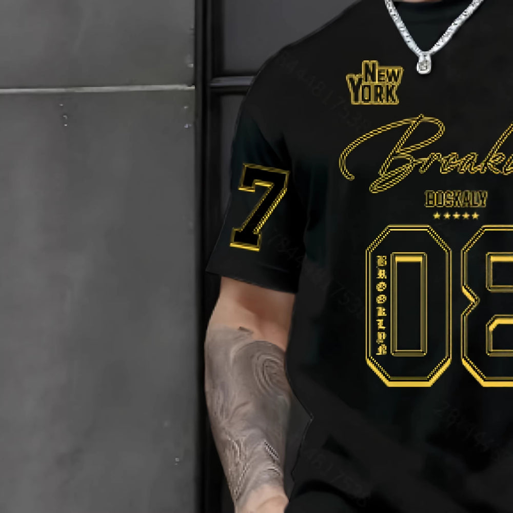 european and american men's short-sleeved and shorts sets, casual sportswear sets, 3d printed cross-border bestsellers
