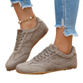 2026 spring new european and american style plus size women's shoes - lightweight, comfortable, flat, casual loafers - versatile lace-up design