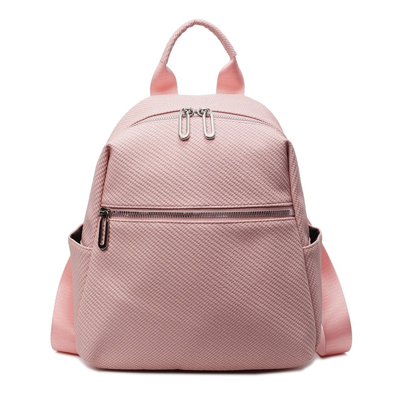 PU soft leather backpack bag for women 2025 new large-capacity Korean soft leather backpack handbag student travel schoolbag