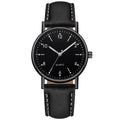 Factory direct luminous women's watch - minimalist digital leather strap quartz wristwatch - unisex casual watch for her