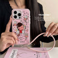 Suitable for iphone17pro bestie phone case, yoshitomo nara girl style, apple 16/15 anti-fall hard case 13