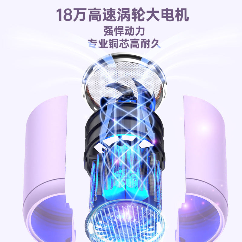 Foldable hair dryer - portable, negative ion, damage-free, perfect for home, dorm, and travel