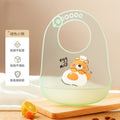 Baby eating bib waterproof silicone rice bib kids soft feeding bib baby anti-dirty feeding saliva bib
