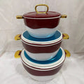 Large capacity 1.8l-3.5l-6l factory direct sales food warmersuit3pcs thermal insulation box kitchen tableware