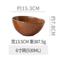 6inch bowl - kiln transformed brown