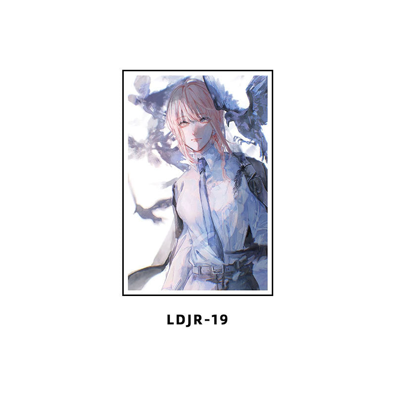 Chainsaw Man Decorative Painting Dianji Hayakawa Autumn Chainsaw Man Poster Hanging Painting E-sports Room Bedroom Anime Second Dimensional Mural