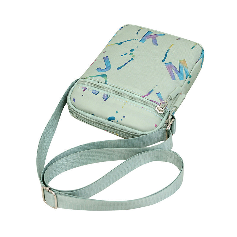 Fashion bronzing letter new shoulder bag women's lightweight and versatile Korean version messenger bag portable commuter mobile phone small square bag