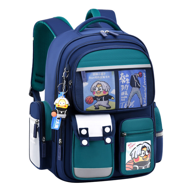 2026 new children's backpack for boys, elementary school grades 1-6, boys' and girls' spine-protecting, weight-reducing double shoulder bag