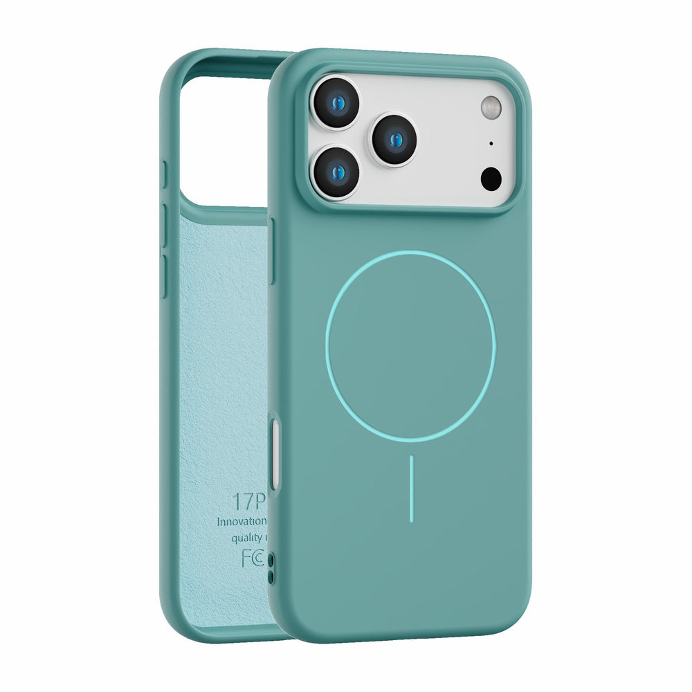 Suitable for apple 17air official tpu mobile phone case frosted magnetic iphone15 pure color 16 velvet mobile phone case
