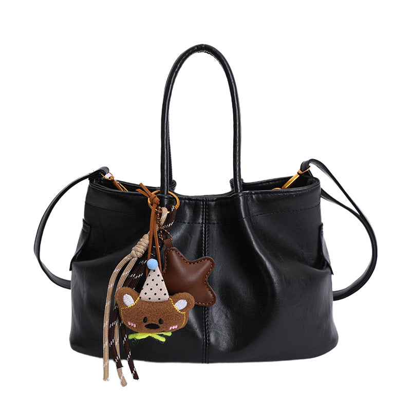 New arrivalcasual satchel bucket bag for women normcore style easiest for match shoulder bag trendy large capacity work clothing hand crossbody bag