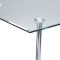 Amazon tempered glass dining table - small apartment, 4 chairs, minimalist square negotiation table