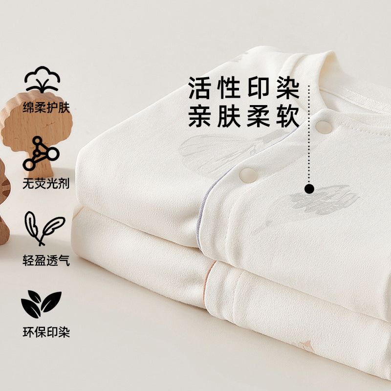 Babibele baby onesies newborn clothes pure cotton pajamas long sleeve loungewear infant boys and girls toddler autumn outfit