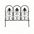 Garden fence courtyard iron small fence household outdoor balcony garden flower garden ground fence plant low guardrail