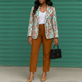 D603 cross-border e-commerce  new fashionable and elegant blazer and slim-fit suit pants two-piece set