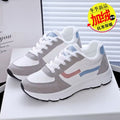 Women's leather sneakers - winter fleece-lined cotton shoes, new versatile casual flats, non-slip waterproof leather running shoes