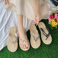 Women's flat slippers - korean style fashion flip-flops - summer sandals - new comfortable soft sole thong beach slippers