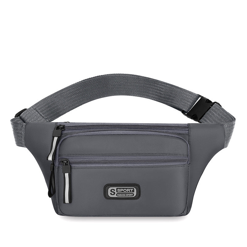 New multi-functional men's and women's sports fanny pack portable cashier business chest bag commuting simple shoulder messenger bag